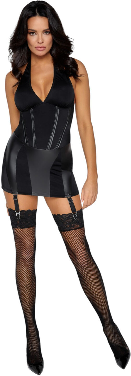 Cottelli - domina dress with whip (black)
