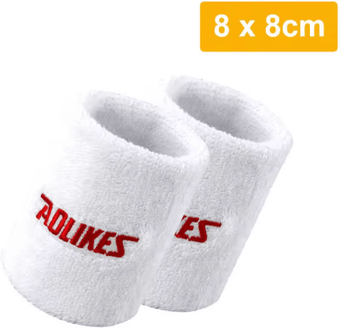 Inspire Picks AOLIKES Sports Sweatbands Wristbands Moisture Wicking Athletic Wristbands For Tennis, Basketball, Running & Fitness 8cm white