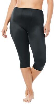 Plus Size Women's Light Control Capri Shaper by Rago in Black (Size 9XL) Slip