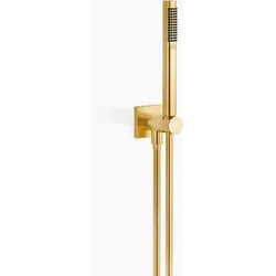 Dornbracht Schlauchbrausegarnitur mit integriertem Brausehalter, 27802970-28, Farbe: Messing gebürstet