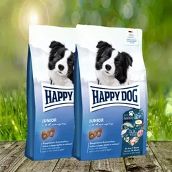 Happy Dog fit & vital Junior - Ausgewogenes Junghund-Futter - 2 x 10 kg