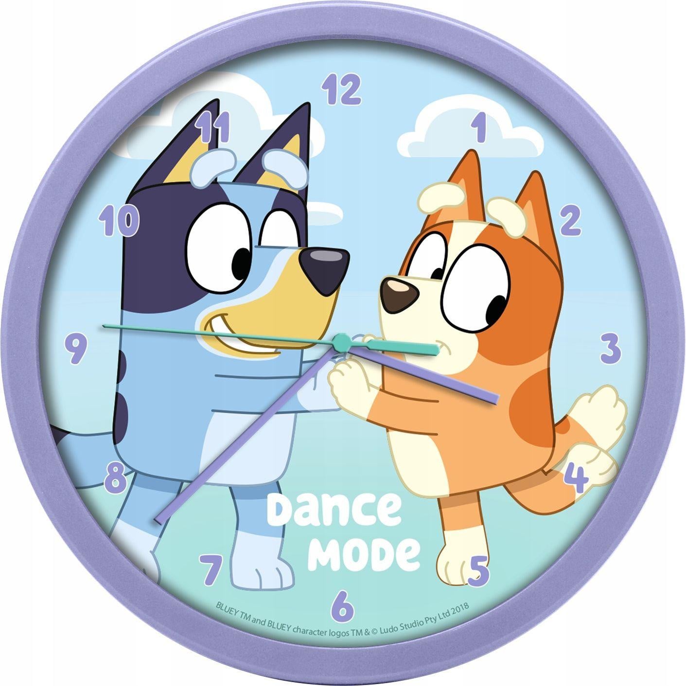 Wandklok Bluey van Kids Licensing voor kinderen