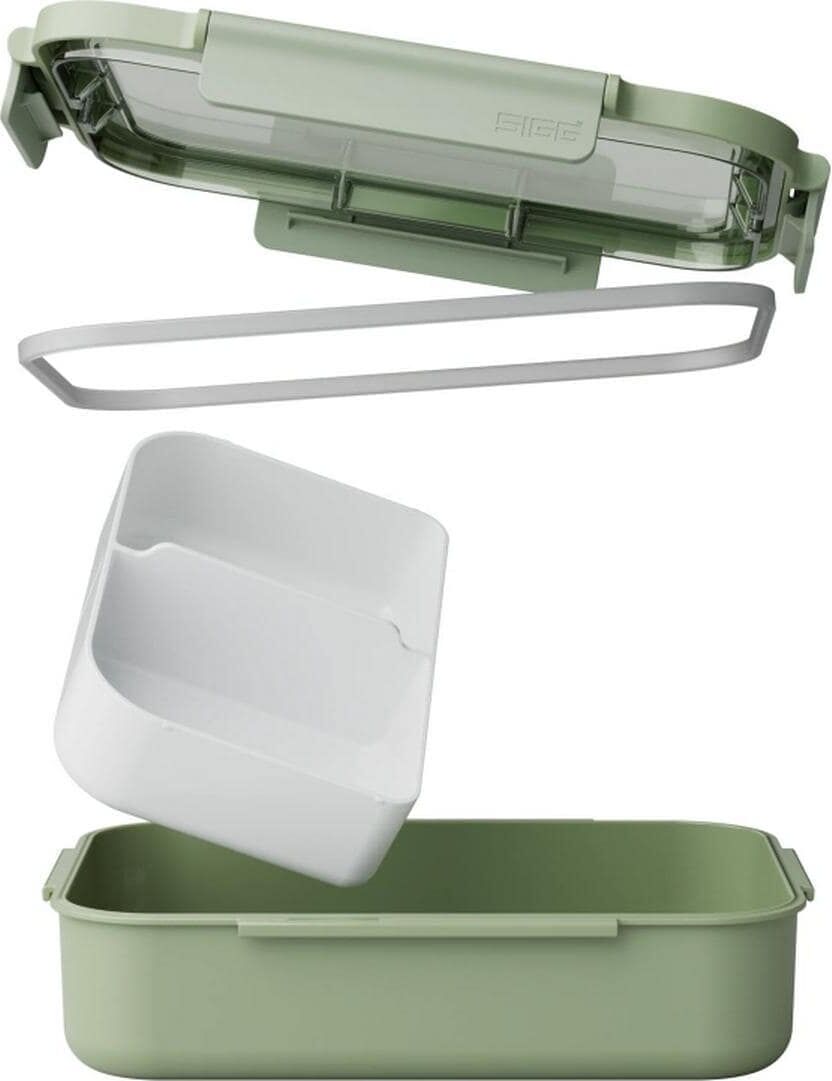 Lunchbox SIGG "NIMO LUNCHBOX L ECO GREEN", grün, Polyprophylen (PP), Lebensmittelaufbewahrungsbehälter, Lunchbox grün Einheitsgröße