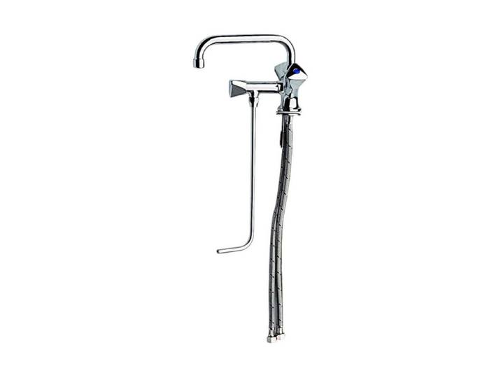 BieTal Spültischarmatur Gastronomie Spülbeckenhahn Hochdruck Mischbatterie 30 cm Unterspülung Gastro Niederdruck Wasserhahn