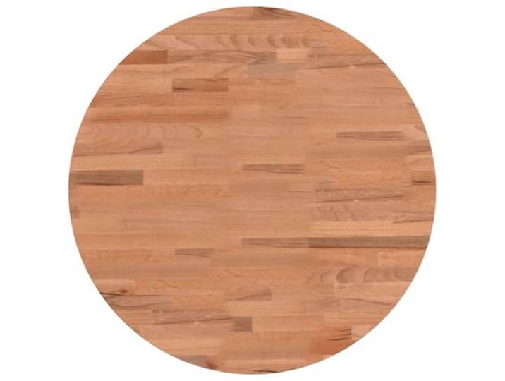KTHLBRH Runde Tischplatte aus Massivholz Buche 50 x 4 cm Lackiertes Finish, leicht zu reinigende, glatte Oberfläche, für Couchtisch oder Serviertisch, nur Tischplatte