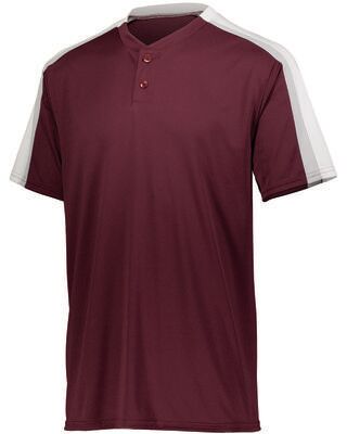 Augusta Sportswear 1557 Athletic Power Plus Jersey 2.0 T-Shirt in Maroon/White/Silver Grey size Large   Polyester