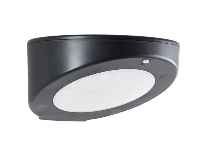Brilliant LED Außen-Wandleuchte Bardum LED Außenlampe mit Solar, Bewegungsmelder, 520 lm, 4000 K, schwarz