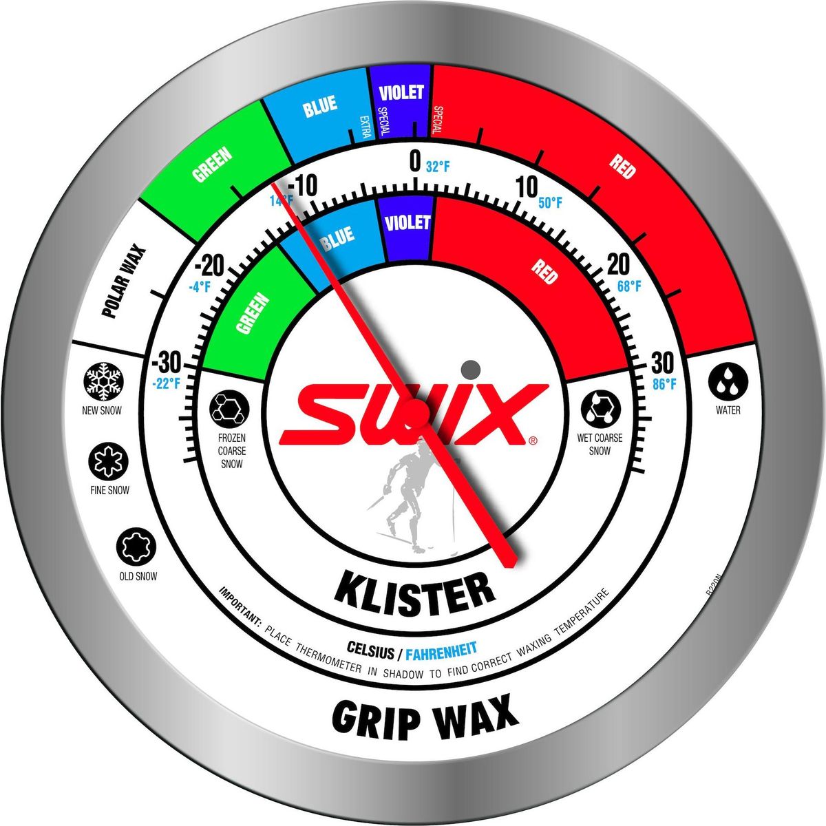 Swix R220 Wall Thermometer, Round uni (00000) R0220N