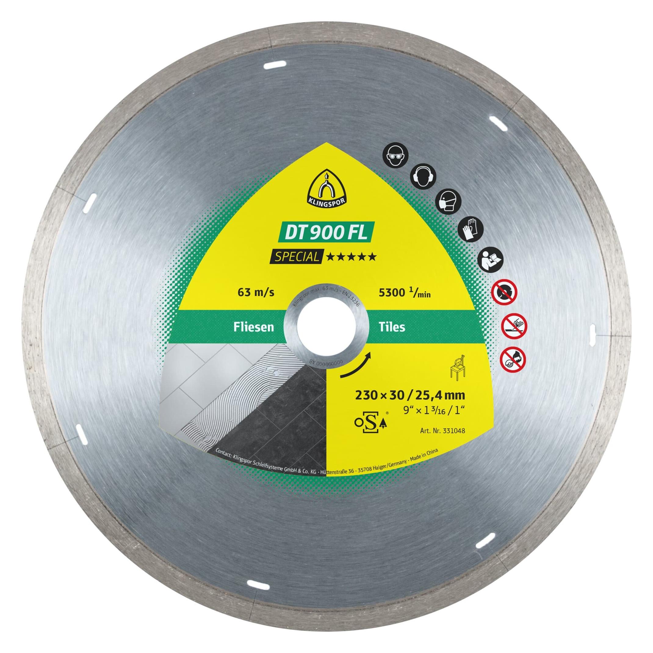 Klingspor DT 900 FL Special - Diamanttrennscheibe 230 x 22,23 mm (331041)