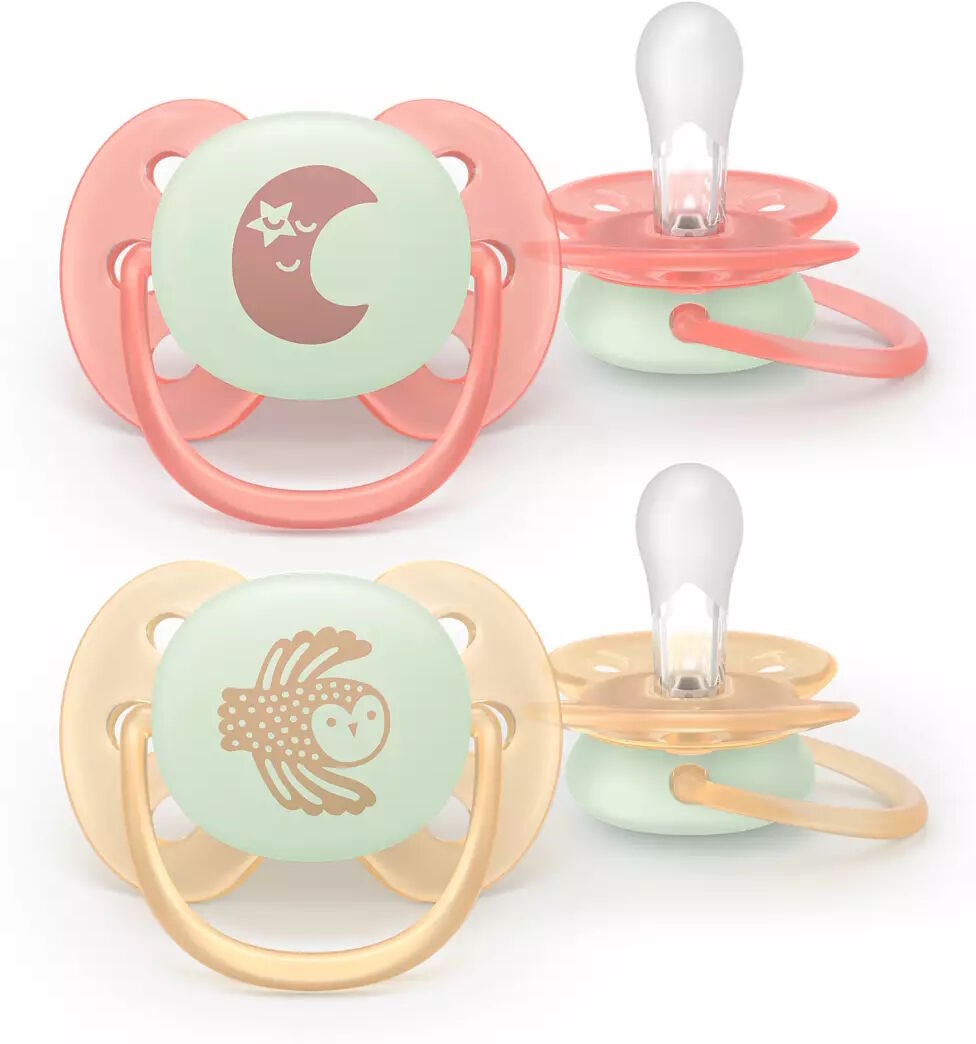 Philips Avent Pacifier ultra soft Nighttime 2 stk