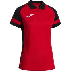 JOMA Lider Poloshirt Mädchen 601 - rot/schwarz 152
