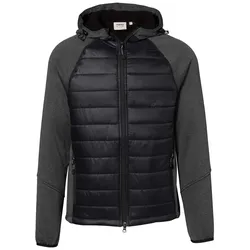 HAKRO Kapuzen-Hybridjacke Contrast schwarz, S - 865 - schwarz | S