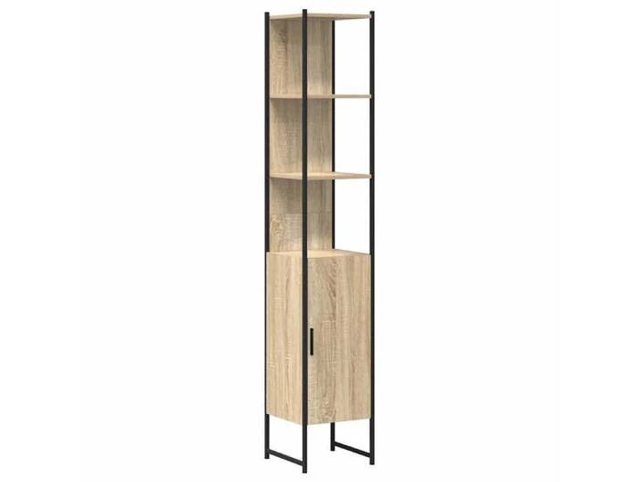 Bois Armoire murale de bain JILL Meuble WC avec étagère Sonoma 33x33x185 5 cm BB316