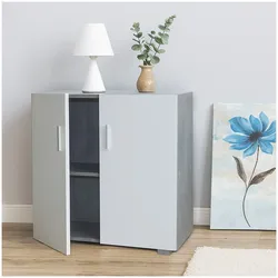 HTI-Living Sideboard 2 Fächer Thekla Beton-Weiß