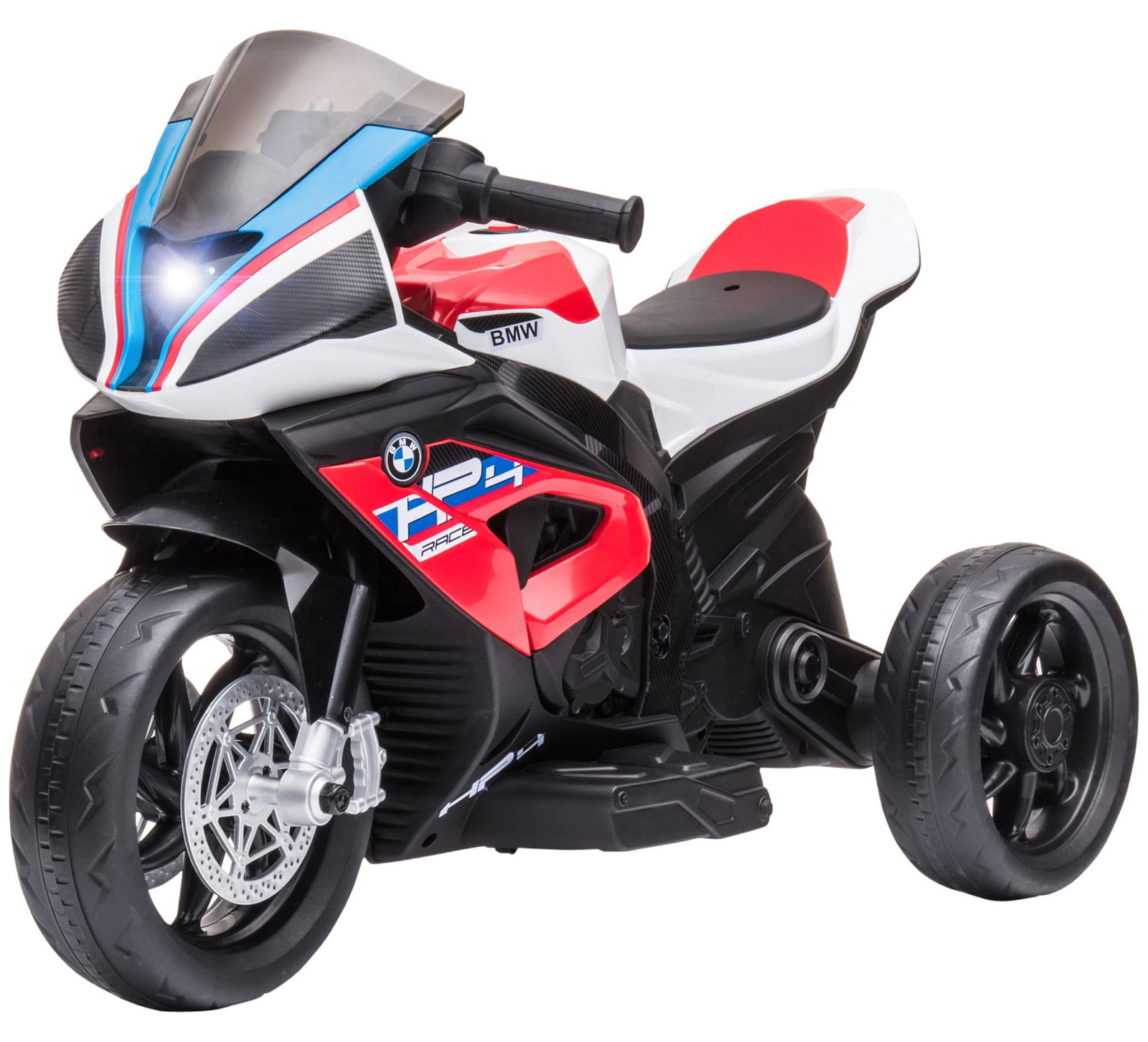 HOMCOM Elektrische kinderauto en motorfiets voor kinderen vanaf 18 maanden, rood