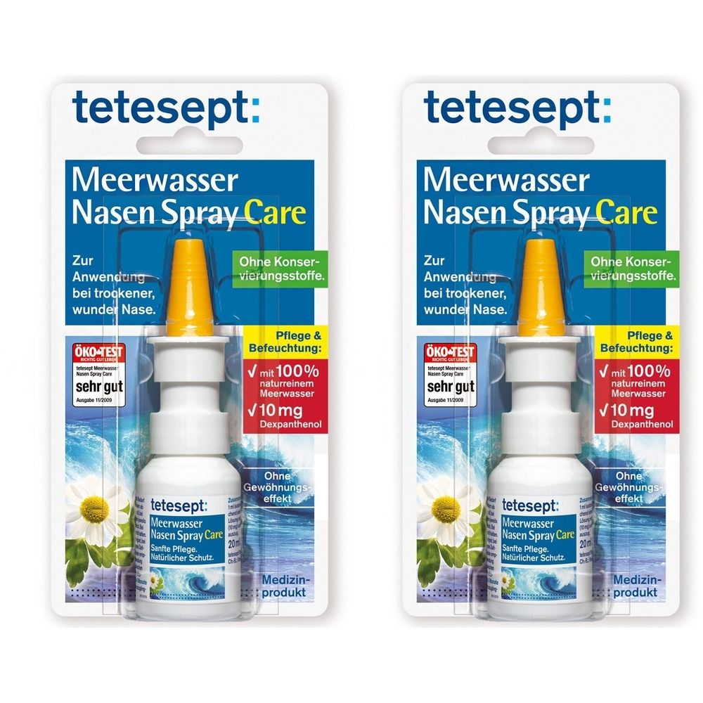 Tetesept Meerwasser care Nasenspray 2x 2x20 ml