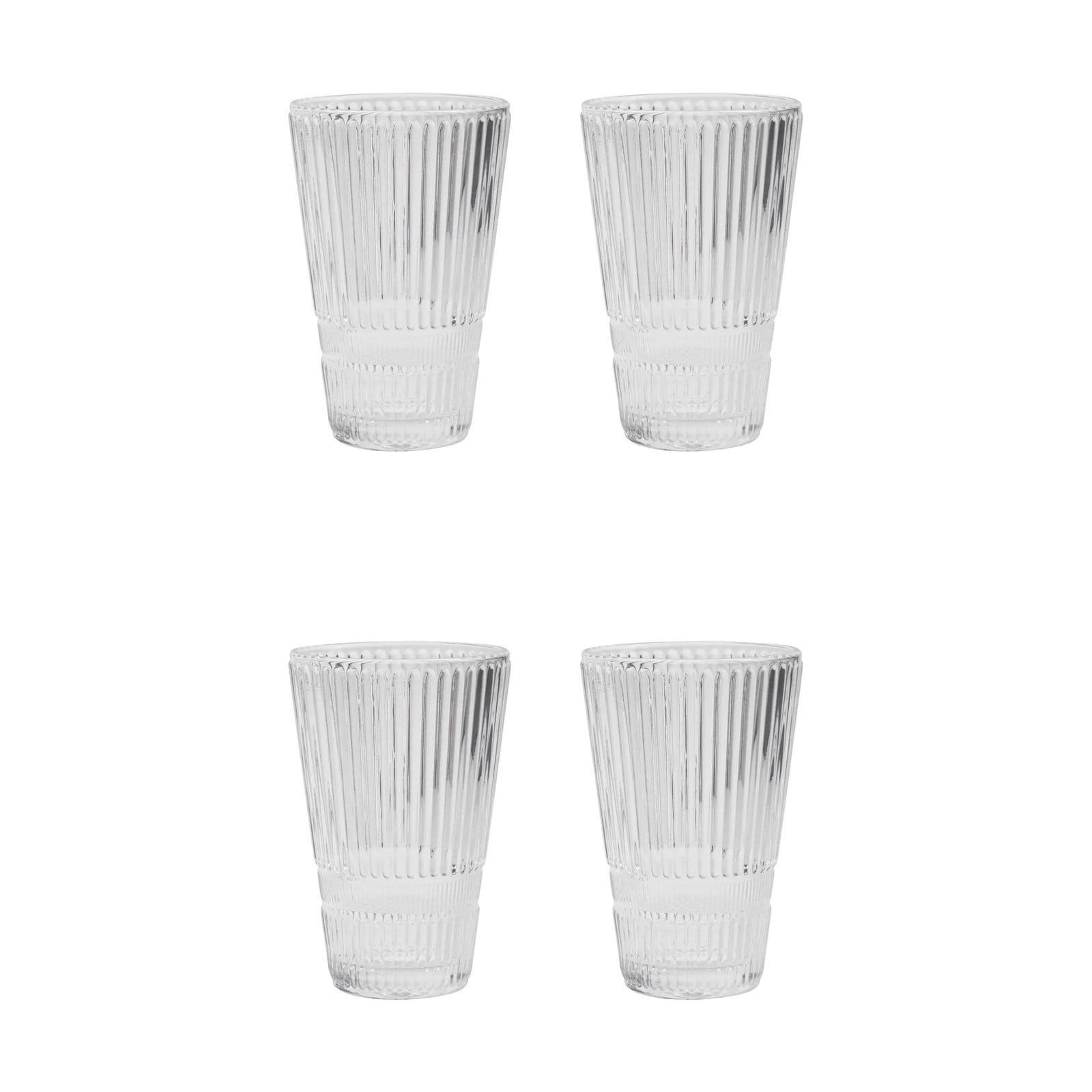 House Doctor Slots bierglas 4-pack Transparant