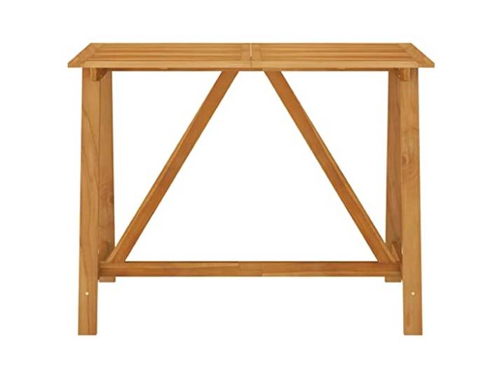 TUERYAFEK Stehtisch 140x70x104 cm Akazie Massivholz Für Innen Und Außen, Ölfinish, Leicht Zu Reinigen, Einzigartige Farbvariation