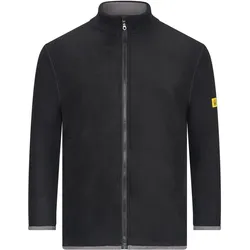 Safeguard,  ESD-Fleecejacke mit langem Zip, unisex, schwarz/grau, XS (XS)