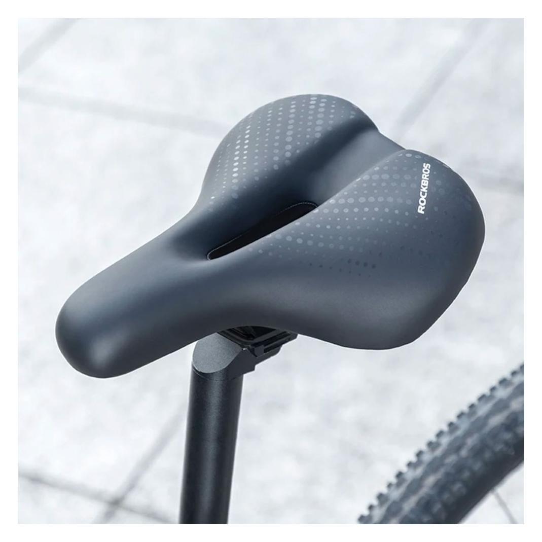 Rockbros 38218916001 MTB Fahrradsattel + Lampe - Schwarz (1701423730)