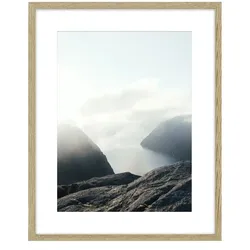 Holzbilderrahmen 40x50 cm  Iceland , holzfarben , Holzwerkstoff , Maße (cm): B: 42 H: 52 T: 2.8
