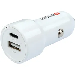 Peter Jäckel SKROSS Dual USB PD Car Charger 65W White, Auto Adapter, Weiss
