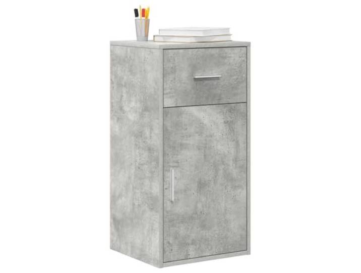 KTHLBRH Anrichte grau Beton 38 x 34 x 75 cm Mit Schublade, modernes Design, für Wohnzimmer und Esszimmer