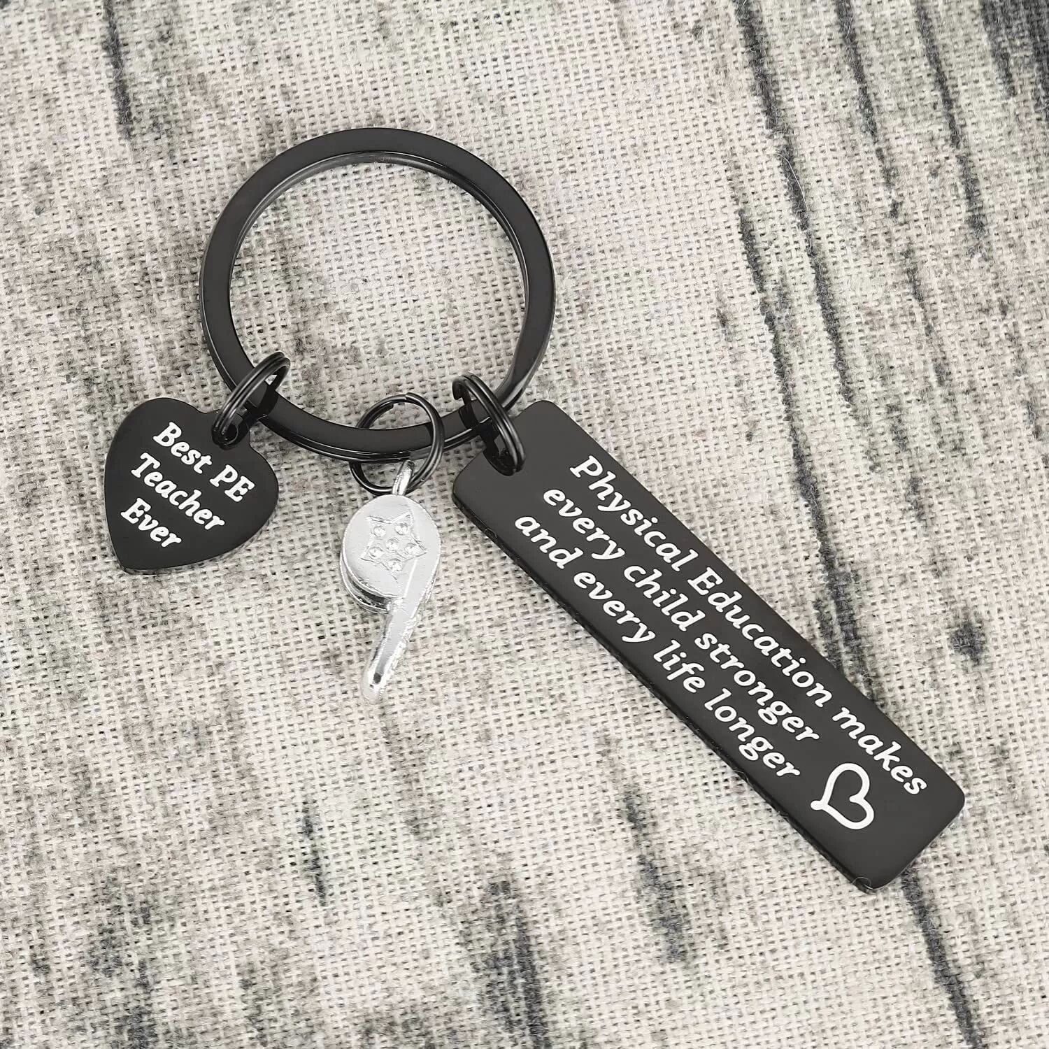 INF Nouveau porte-clés de gym créatif avec sifflet