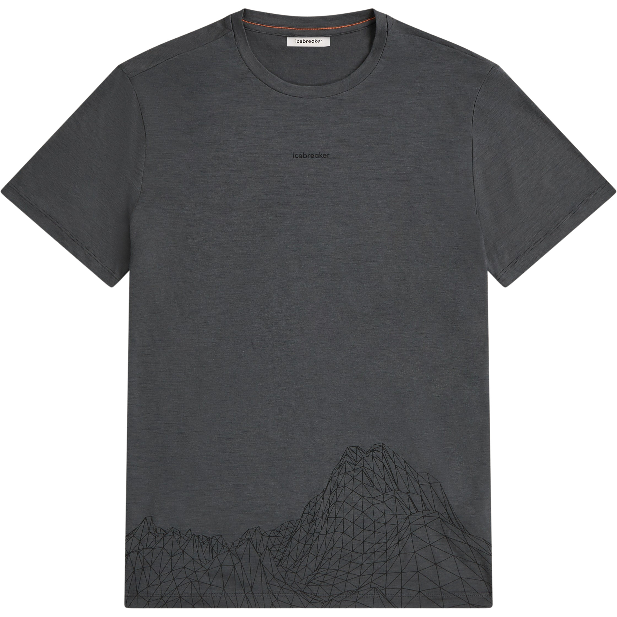 Icebreaker Merino 150 Tech Lite 3D Mapping Herren T-Shirts grau Größe S Trekking Hautfreundlich Merinowolle