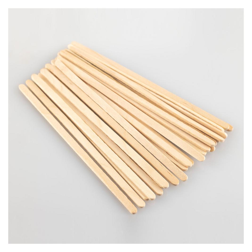 Heller Farbrührstäbe aus Holz (25-teilig) (99018)