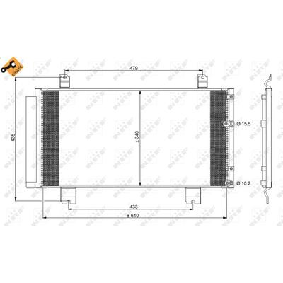 NRF Kondensator, Klimaanlage EASY FIT 350100 für LEXUS