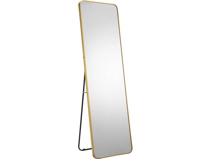 Ganzkörperspiegel SALESFEVER Design Spiegel für stilvolle Einrichtung , gold, B:50cm H:160cm T:2cm, Aluminium, Spiegelglas, Spiegel, Ganzkörperspiegel, Eleganz in Gold - Rahmen inklusive