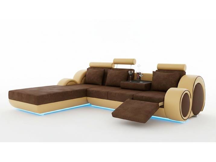 JVmoebel Ecksofa Textilsofa mit USB-Anschlüssen und individueller Maßanfertigung, Made in Europa