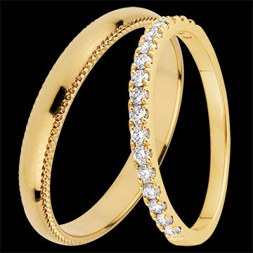 Edenly Empereur & Bettina Trauring-Duo â€“ Gelbgold & Diamanten â€“ 18 Karat (7
