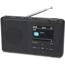Reflexion TRA23DAB (DAB, DAB+, FM, Radio Frequency (RF)), Radio, Grau, Schwarz