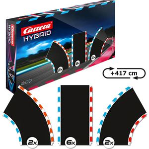 Carrera HYBRID 50052001 Track Pack 1, 417 cm, mit 6 Geraden, 2 Links- und 2 Rechtskurven, 10 Teile