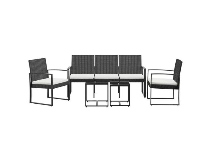 Ensemble à manger de jardin avec coussins (5 pièces) Meuble de jardin protection UV protection UV Table de Balcon et 4 chaises d