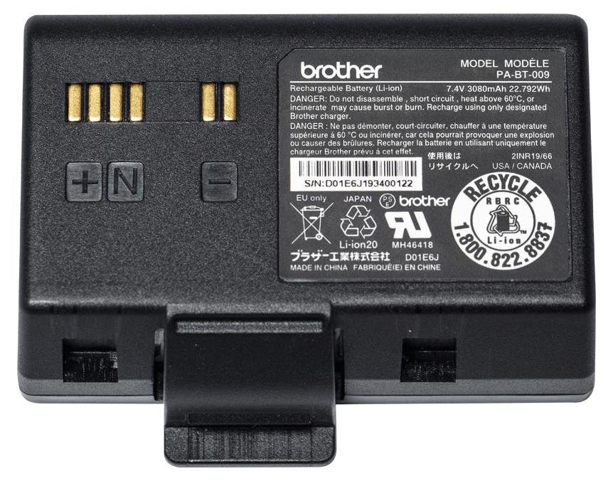 Brother PA-BT-009 Lithium-ion Printerbatterij geschikt voor RuggedJet RJ-3035B en RJ-3055WB