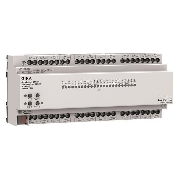 Gira 503000 24f/12f 16 A REG Std KNX Secure Schalt-/Jalousieaktor (Rolladenaktor) (503000)