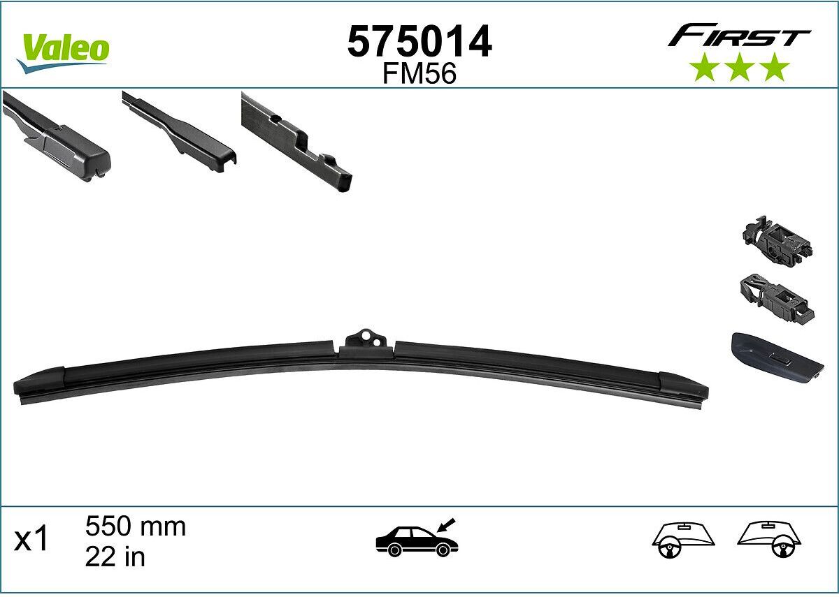Wischblatt VALEO First Blade 575014 550mm, Vorne, 1 Stück