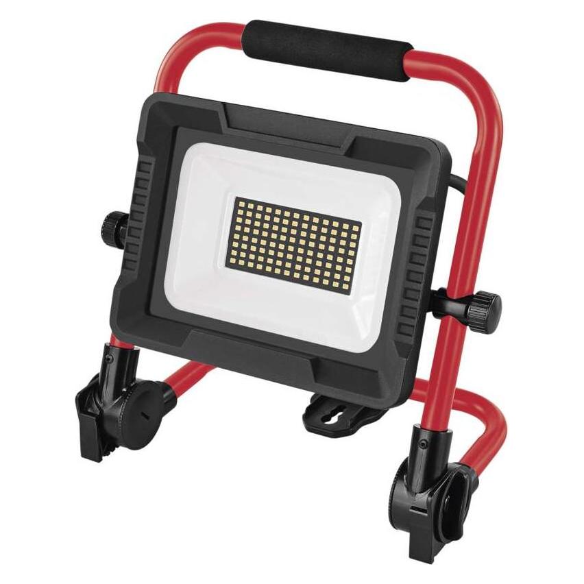 Emos LED reflektor ELION 50W, rot-schwarz, IP65, 8000 lm, neutralweiss (8000 lm) (68138503)