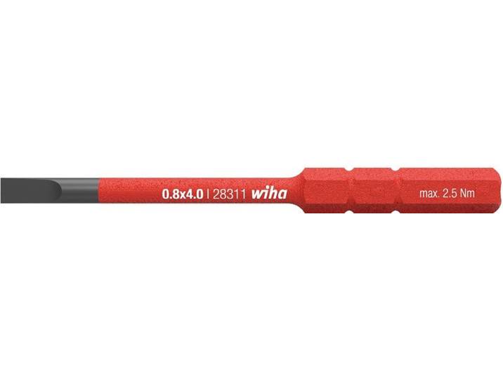 Wiha slimBit - Schroefbitje 2.5 mm 75 mm - Hoogwaardig chroom-vanadiumstaal