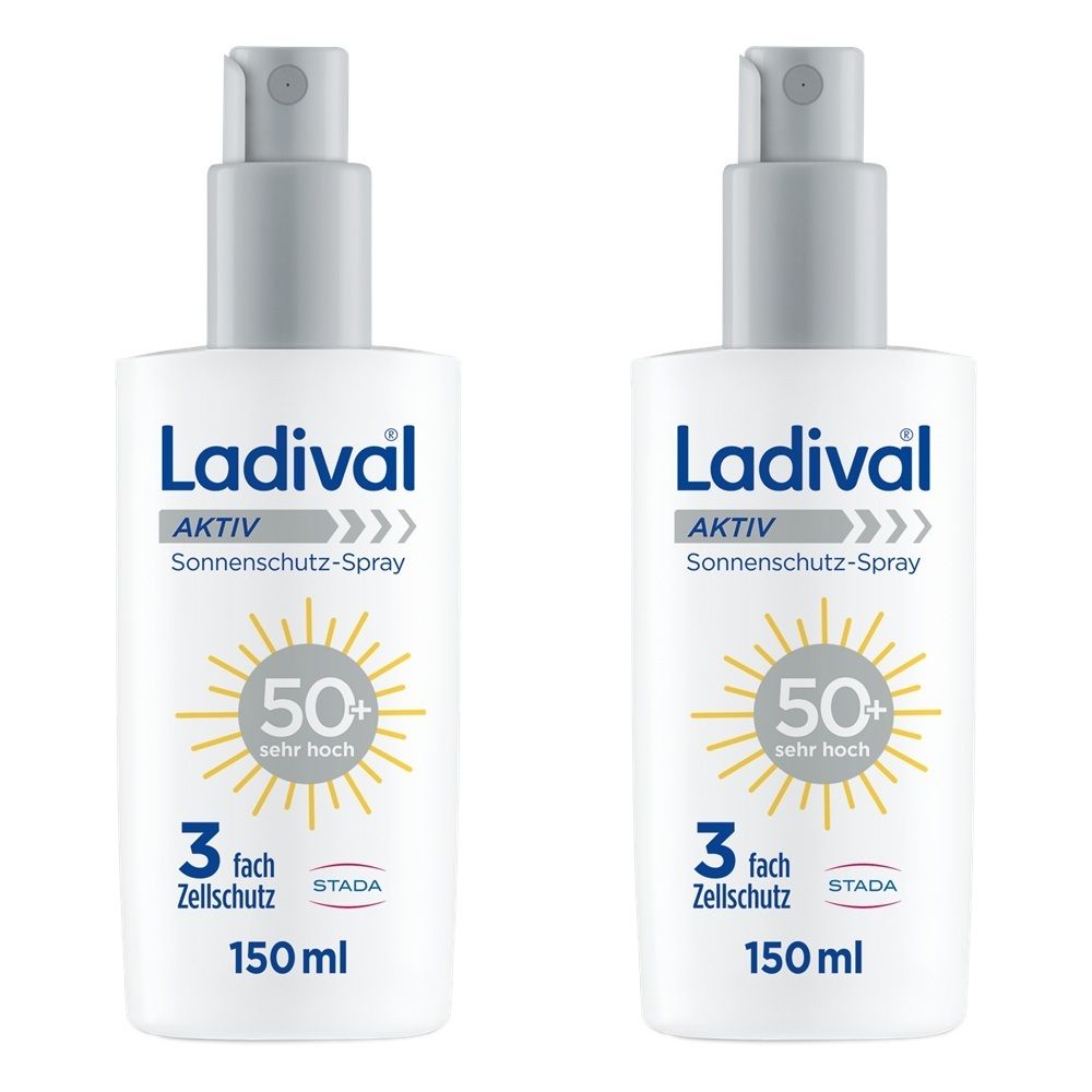 Ladival Aktiv Sonnenschutz-Spray LSF 50+ x2 2x150 ml Spray