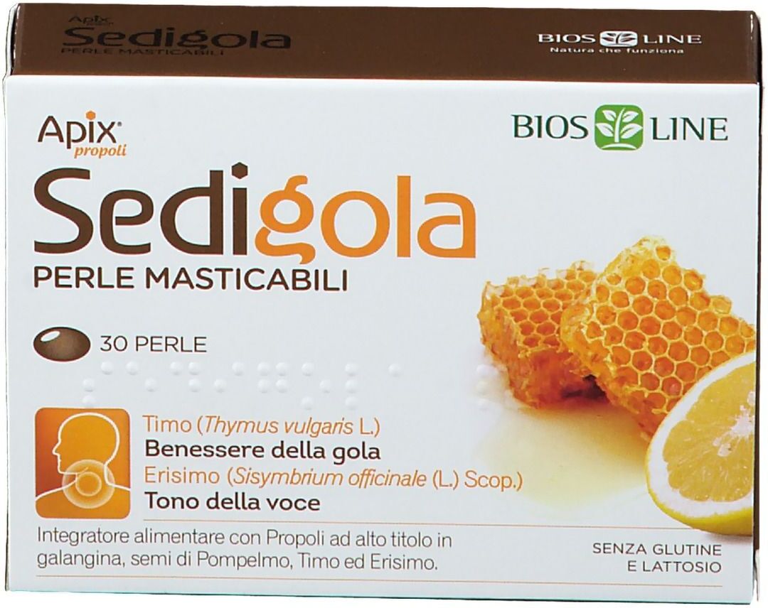 BIOS LINE SpA Bios Line, Apix Propoli Sedigola, 30 Perle Masticabili