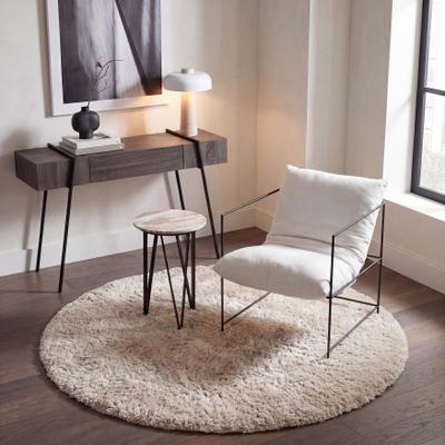 SAFAVIEH Handmade South Beach Leonella Shag Solid Polyester Rug