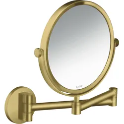 hansgrohe AXOR UNIVERSAL Circular Rasierspiegel, schwenkbar, neigbar, 42849950, Farbe: Brushed Brass
