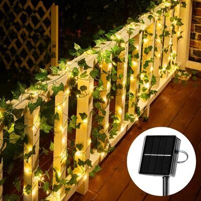 Perfect Picks Market Solar Ivy Outdoor String Lights Waterproof Solar Outdoor String Lights With LEDs For Garden & Party Decor Solar Ivy Outdoor String Lights Waterproof Solar Outdoor String Lights With LEDs For Garden & Party Decor