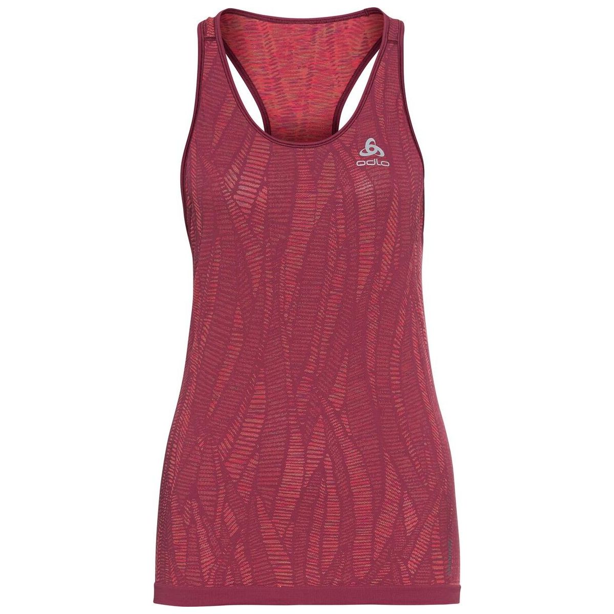 Odlo BL TOP Crew Neck Singlet Blackcomb Light raspberry fudge - space dye (30792) S 188691-30792-S