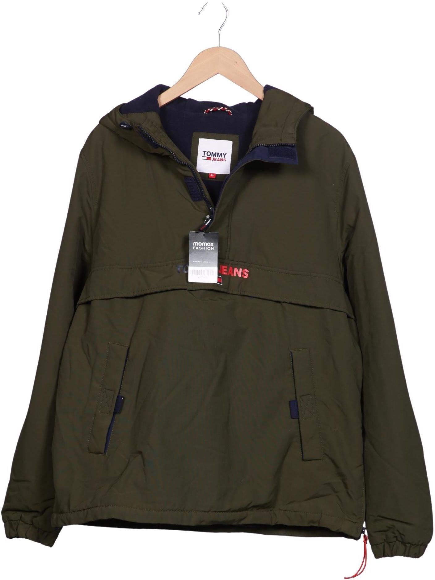Tommy Jeans Herren Jacke, Grün, Gr. XL, Synthetik - Second Hand