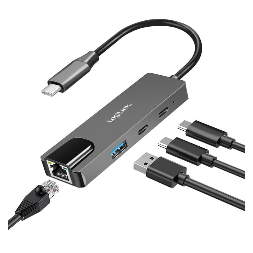 LogiLink UA0432 (USB-C, 3 Ports) (UA0432)